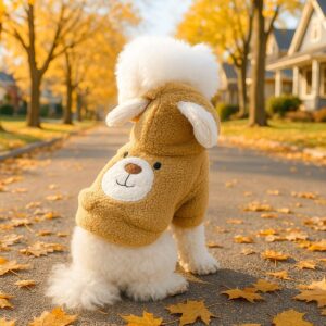 Dog Hoodie, Warm Fleece-Lined Fall &