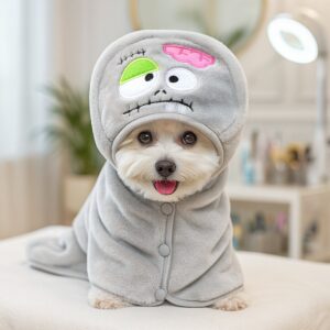 Pet Bathrobe Towel for Dogs & Cats, Christmas