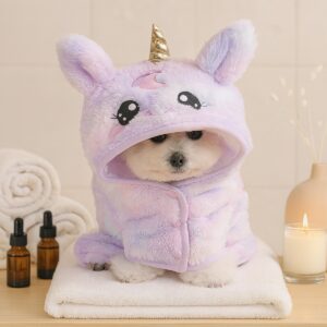 Pet Bathrobe Towel for Dogs & Cats, Christmas