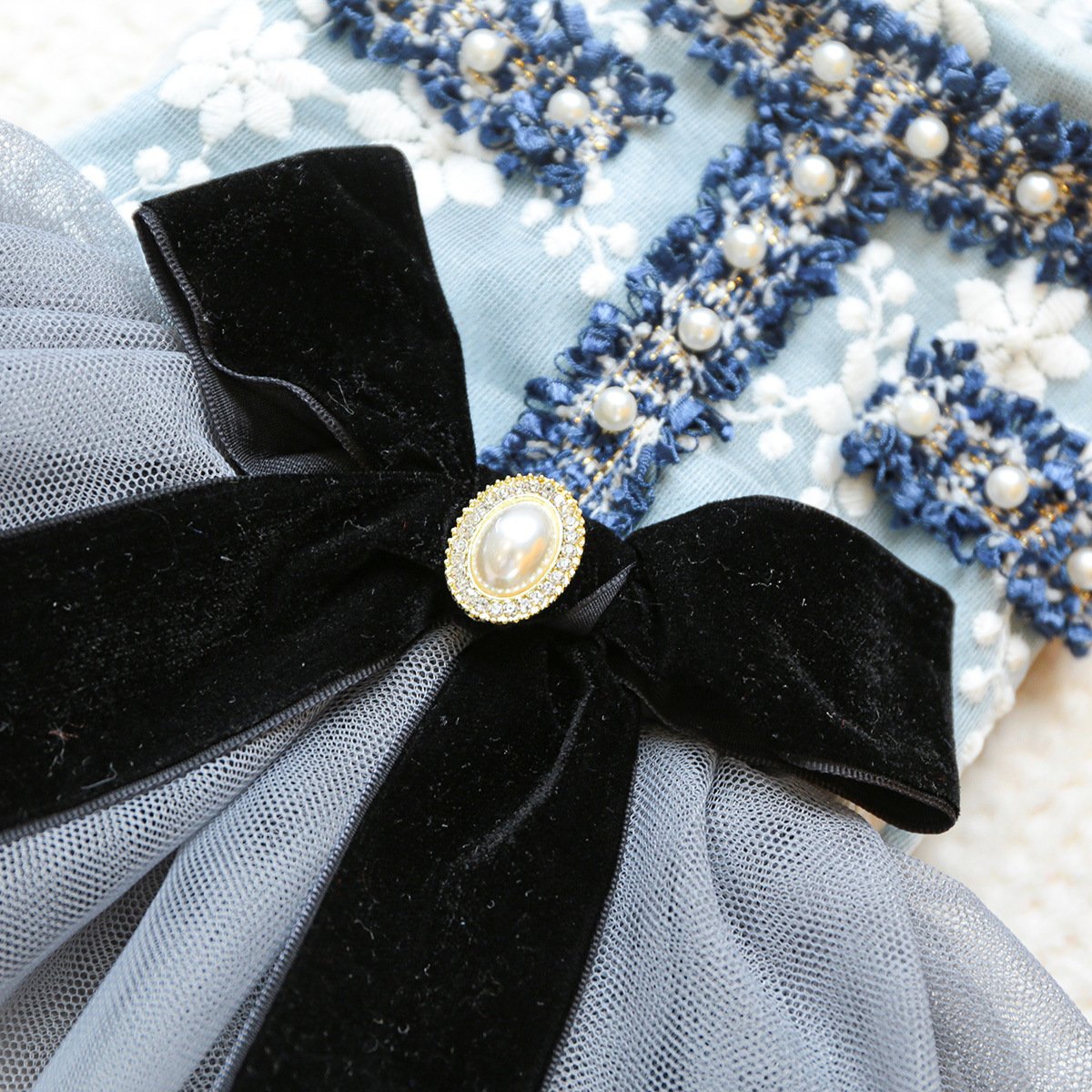 Product Name: Pet Tweed Dress for Small Dogs & Cats,...