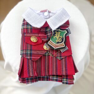 Pet Tweed Dress for Small Dogs & Cats,