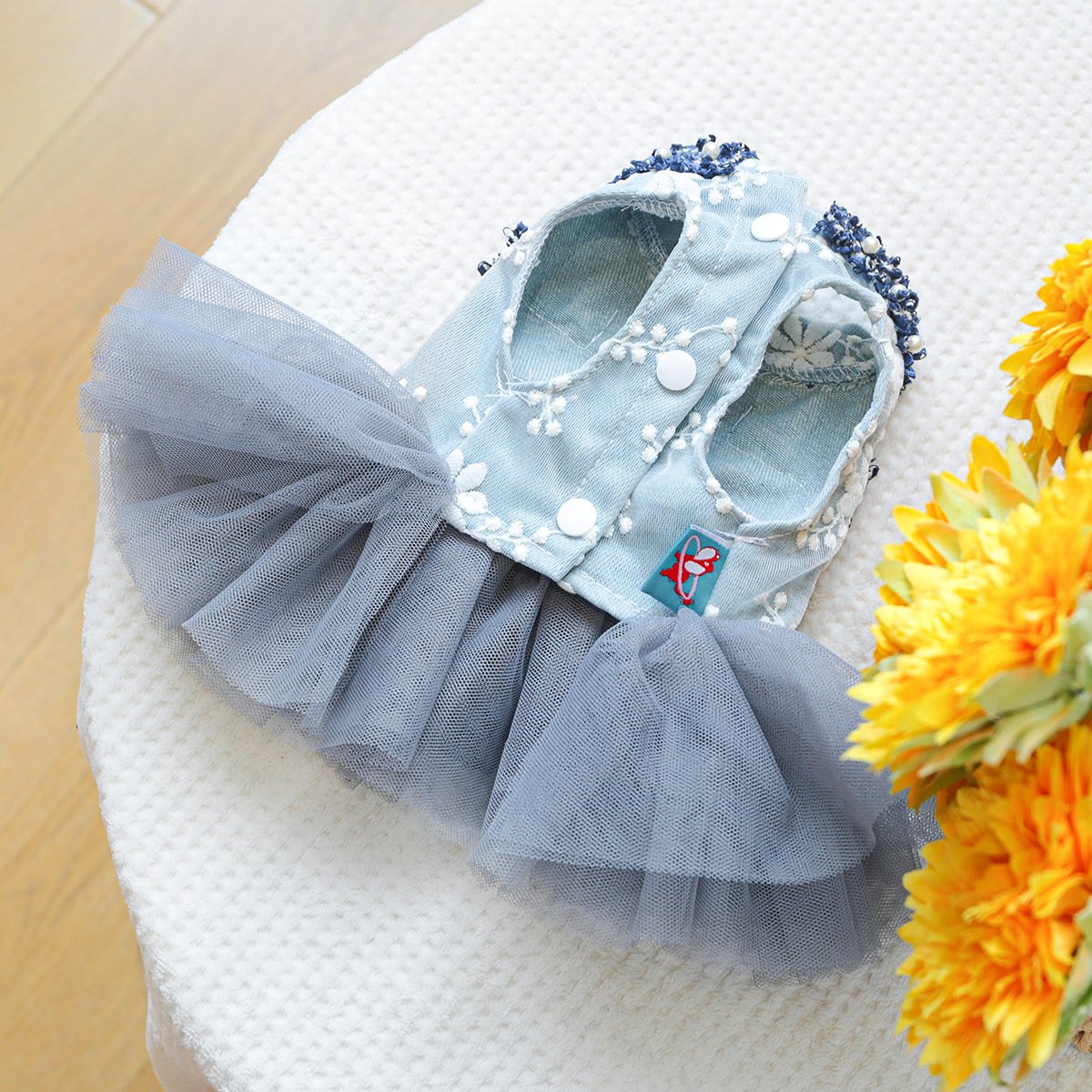 Product Name: Pet Tweed Dress for Small Dogs & Cats,...