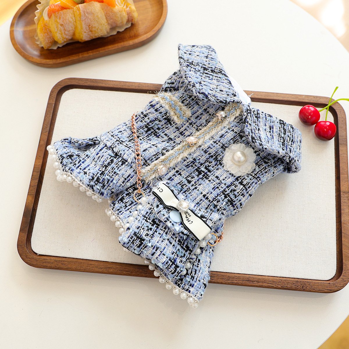 Product Name: Pet Tweed Dress for Small Dogs & Cats,...