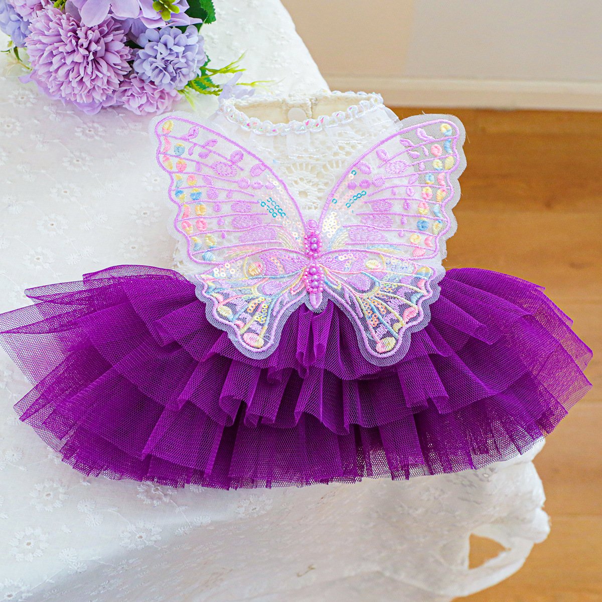 Product Name: Pet Tulle Dress for Small Dogs & Cats,...