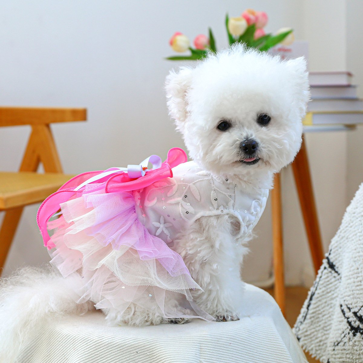 Product Name: Pet Tulle Dress for Small Dogs & Cats,...