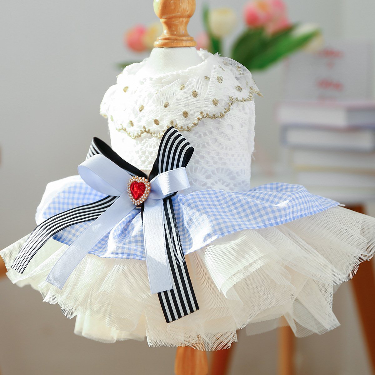Product Name: Pet Tulle Dress for Small Dogs & Cats,...