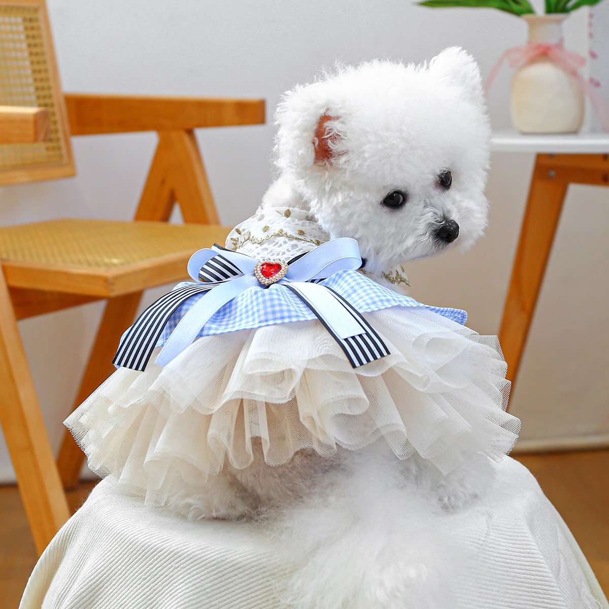 Product Name: Pet Tulle Dress for Small Dogs & Cats,...