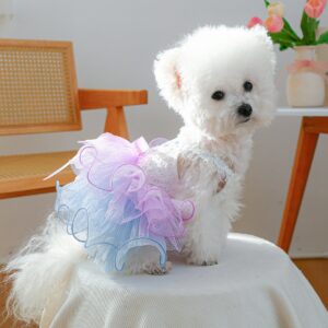 Pet Dog Tulle Dress Starry Dream Tutu for