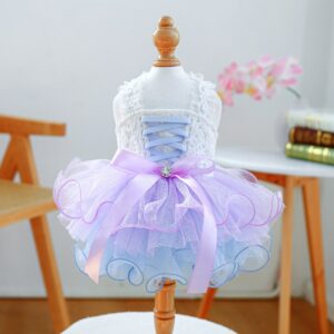 Pet Dog Tulle Dress Starry Dream Tutu for