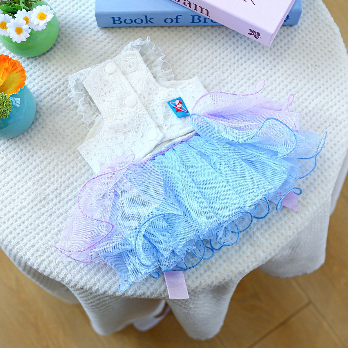 Product Name: Pet Dog Tulle Dress Starry Dream Tutu for...