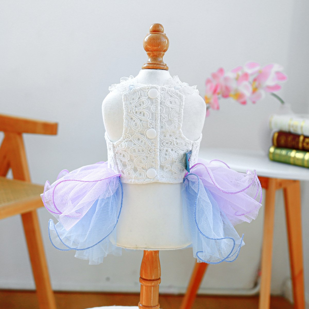 Product Name: Pet Dog Tulle Dress Starry Dream Tutu for...
