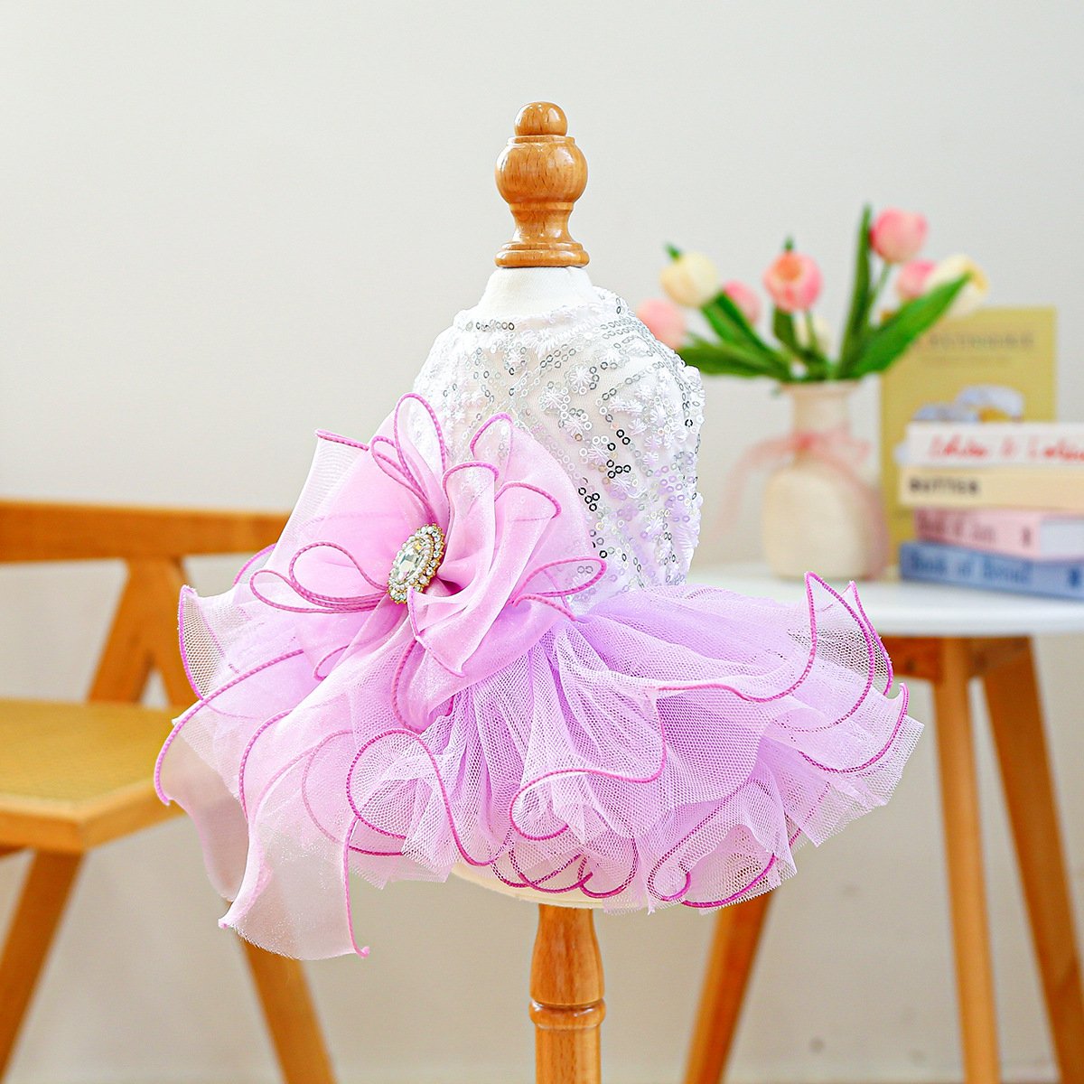 Product Name: Pet Dog Tulle Dress Starry Dream Tutu for...