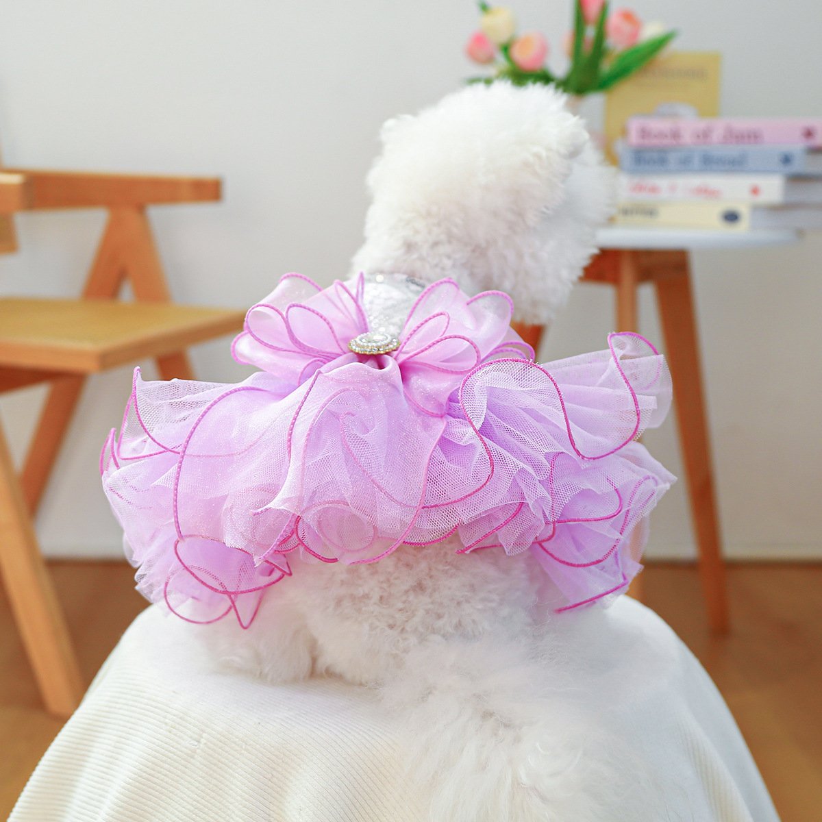 Product Name: Pet Dog Tulle Dress Starry Dream Tutu for...