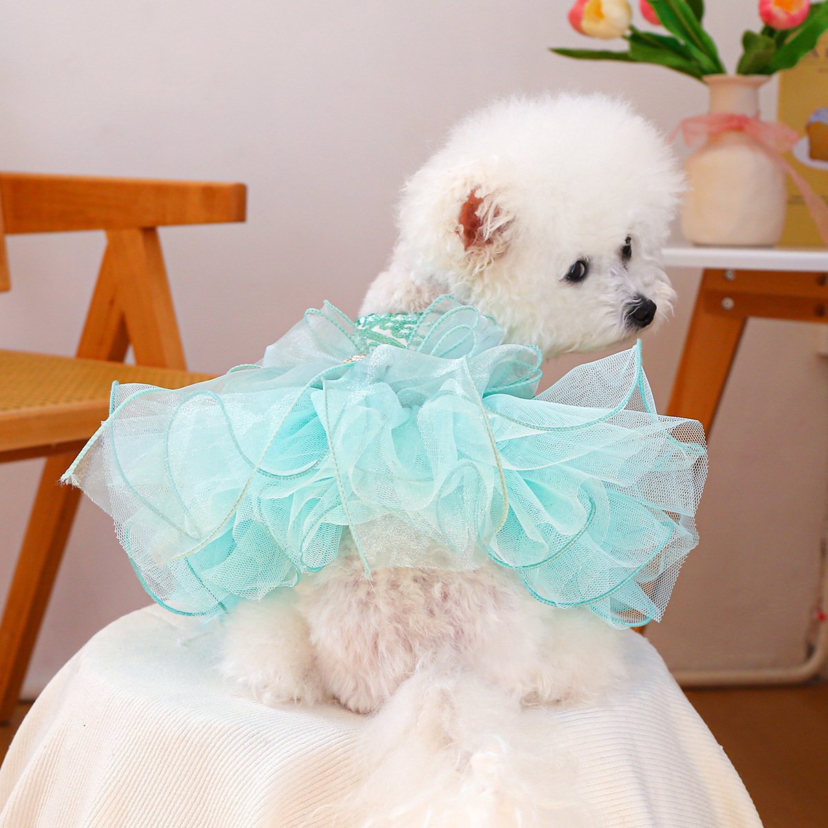 Product Name: Pet Dog Tulle Dress Starry Dream Tutu for...