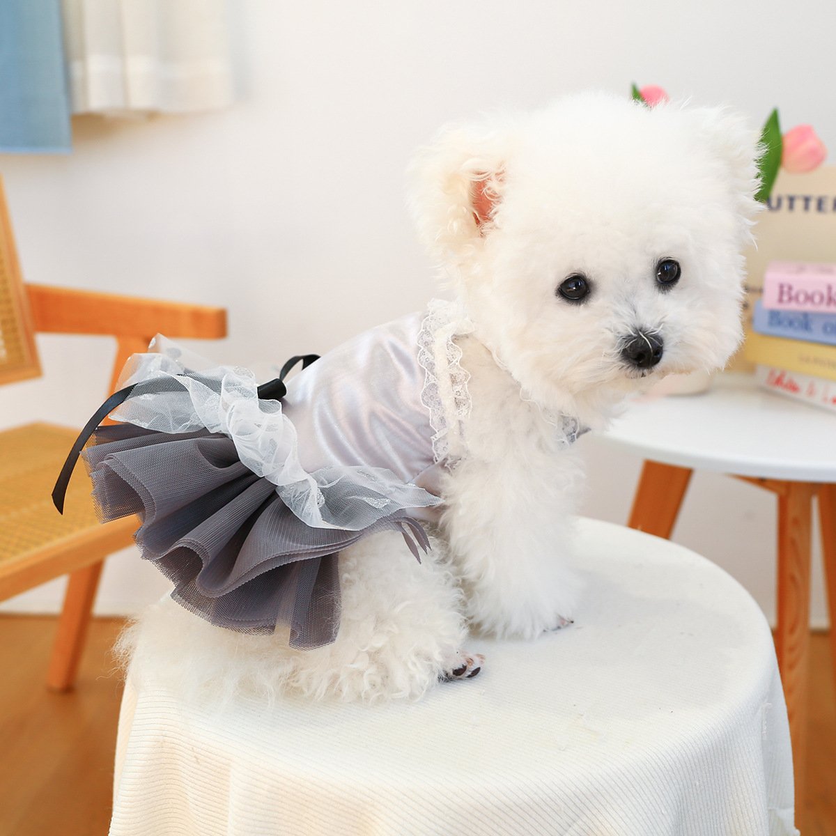 Product Name: Pet Dog Tulle Dress Starry Dream Tutu for...