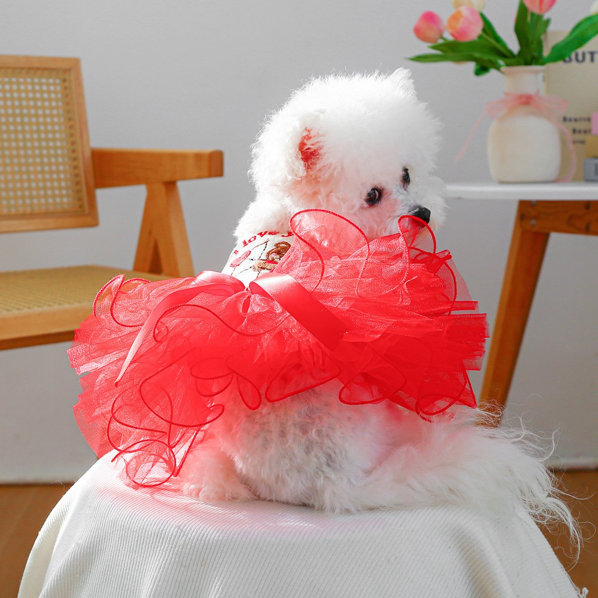 Product Name: Pet Dog Tulle Dress Starry Dream Tutu for...