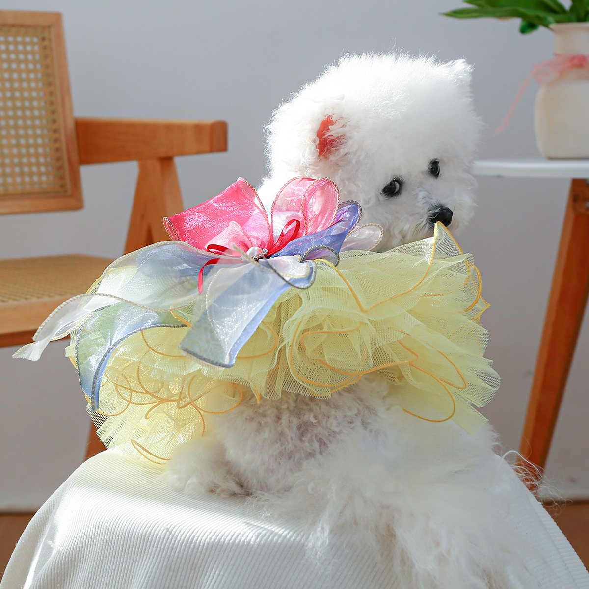 Product Name: Pet Dog Tulle Dress Starry Dream Tutu for...