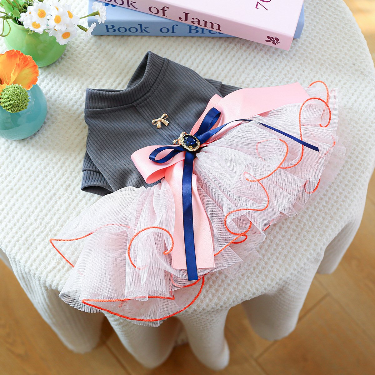 Product Name: Pet Dog Tulle Dress Starry Dream Tutu for...