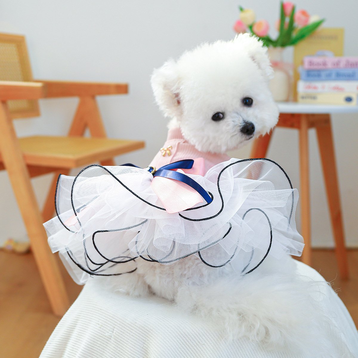 Product Name: Pet Dog Tulle Dress Starry Dream Tutu for...