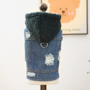 Pet Hoodie for Dogs and Cats, Rock Denim Style