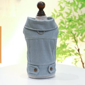 Pet Hoodie for Dogs and Cats, Rock Denim Style