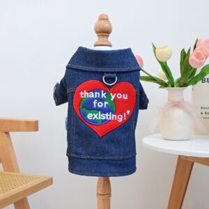 Pet Hoodie for Dogs and Cats, Rock Denim Style
