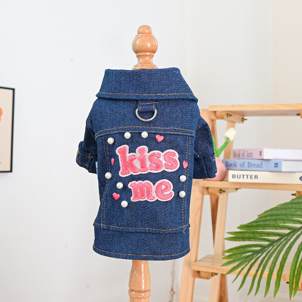 Product Name: Pet Hoodie for Dogs and Cats, Rock Denim Style