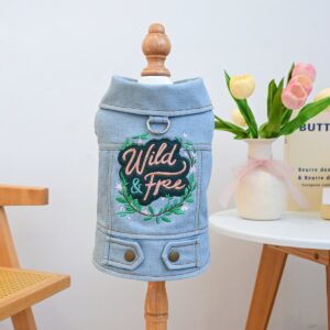 Pet Hoodie for Dogs and Cats, Rock Denim Style
