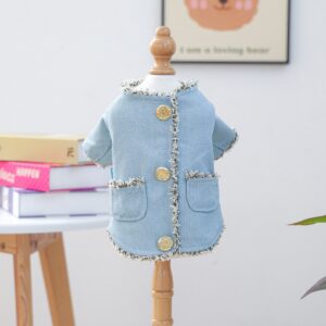 Pet Hoodie for Dogs and Cats, Rock Denim Style