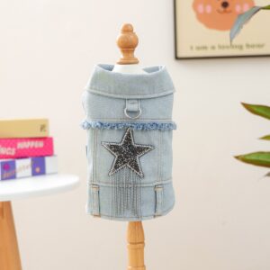 Pet Hoodie for Dogs and Cats, Rock Denim Style