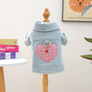 Pet Hoodie for Dogs and Cats, Rock Denim Style