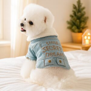Pet Hoodie for Dogs and Cats, Rock Denim Style