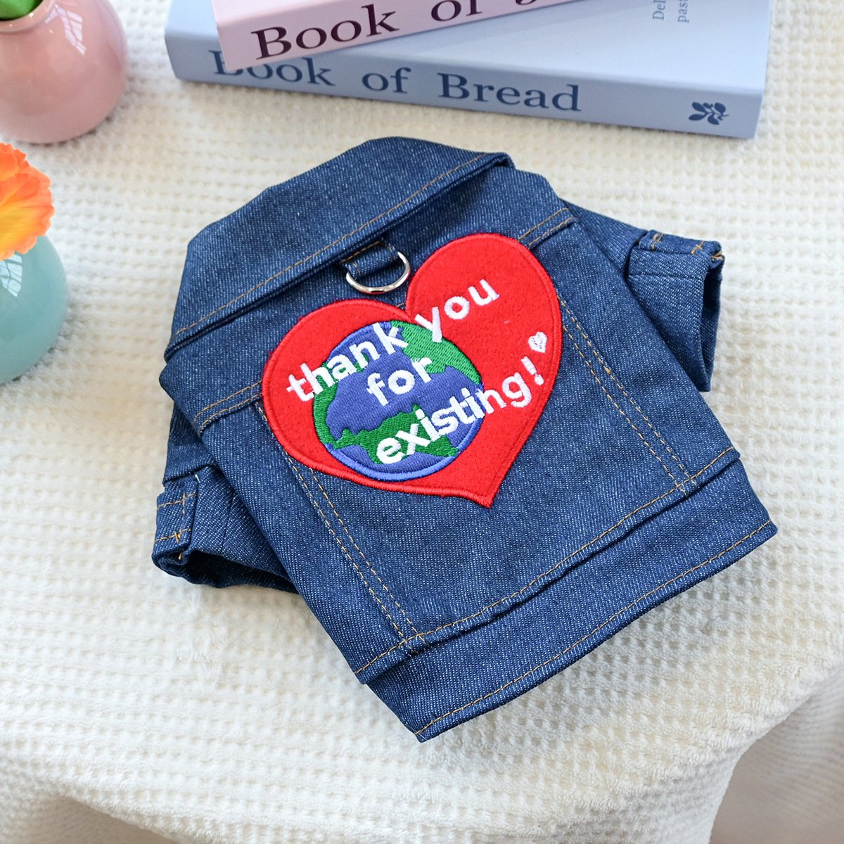 Product Name: Pet Hoodie for Dogs and Cats, Rock Denim Style