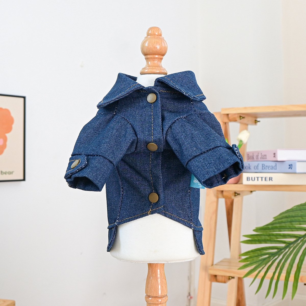 Product Name: Pet Hoodie for Dogs and Cats, Rock Denim Style