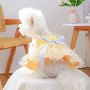 Product Name: PETCIRCLE Small Dog Summer Daisy Strap Dress