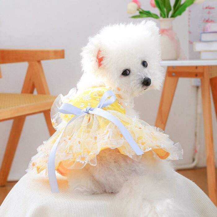 Product Name: PETCIRCLE Small Dog Summer Daisy Strap Dress