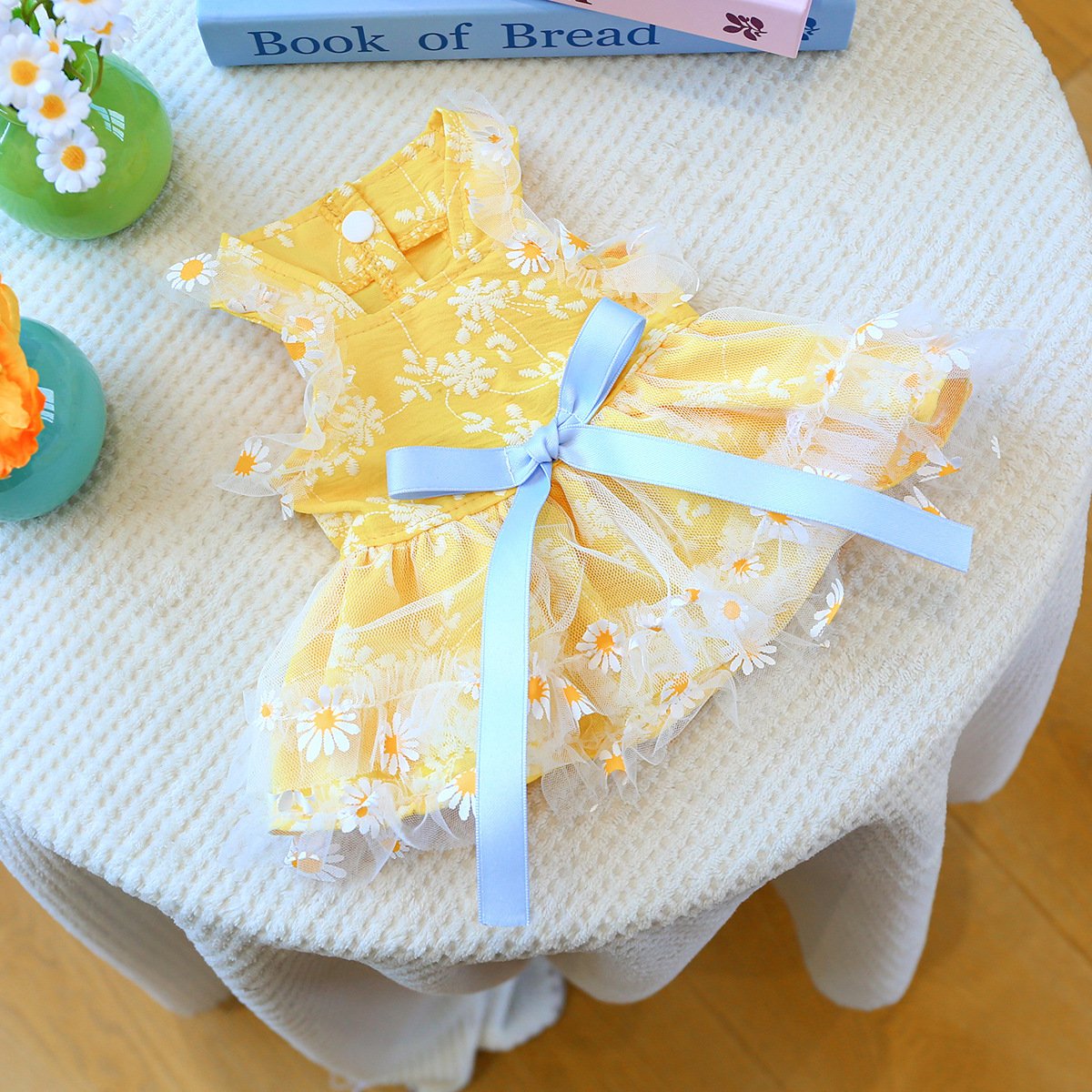 Product Name: PETCIRCLE Small Dog Summer Daisy Strap Dress