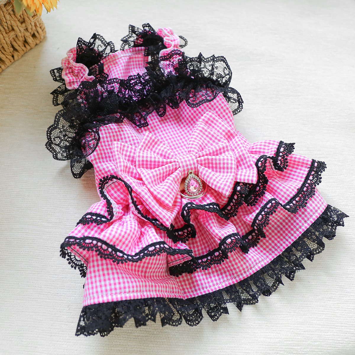 Product Name: PETCIRCLE Small Dog Summer Daisy Strap Dress