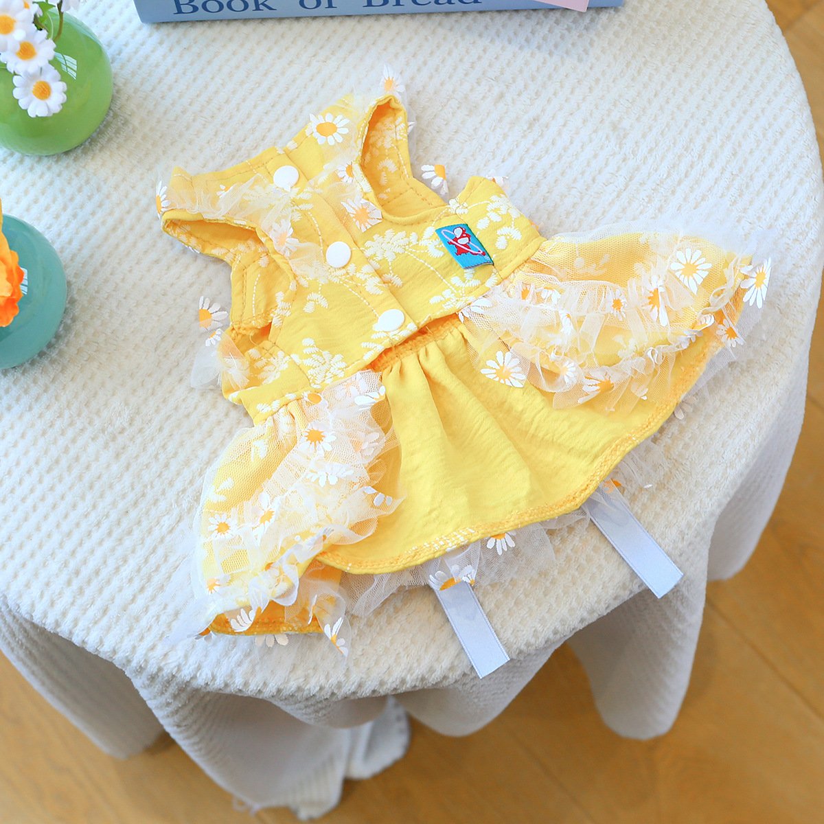 Product Name: PETCIRCLE Small Dog Summer Daisy Strap Dress