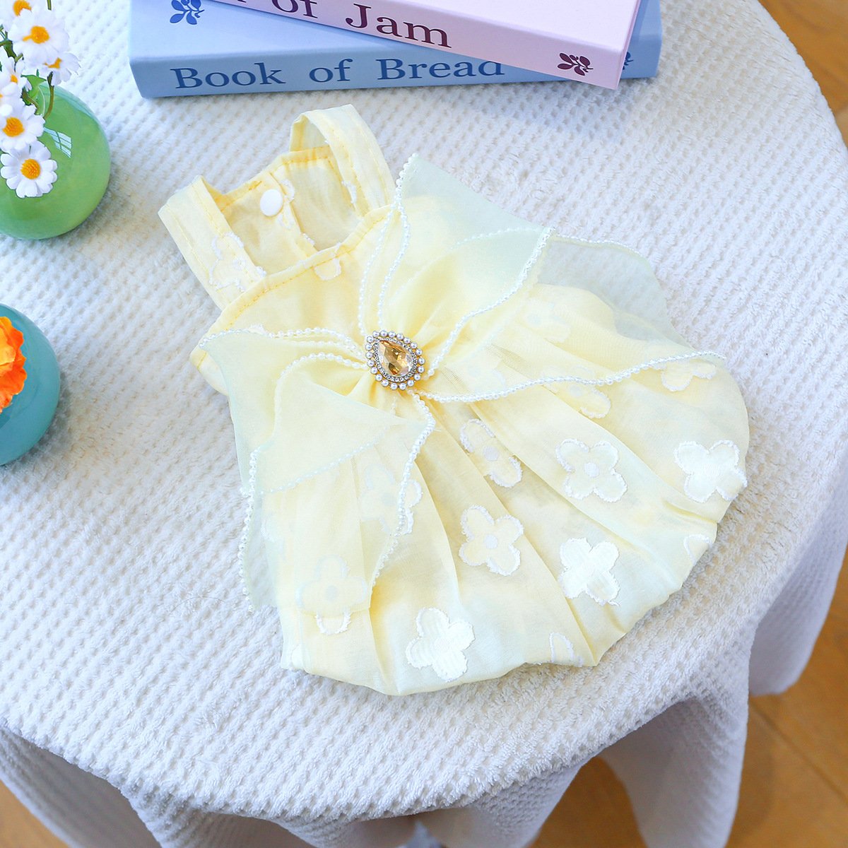 Product Name: PETCIRCLE Small Dog Summer Daisy Strap Dress