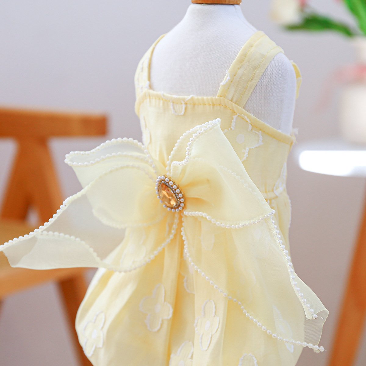 Product Name: PETCIRCLE Small Dog Summer Daisy Strap Dress