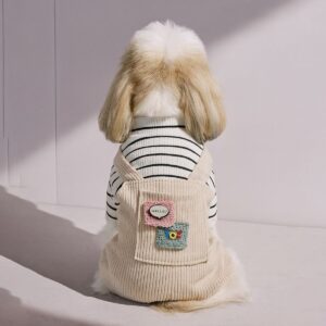 PETCIRCLE Dog Dungarees Four-Leg Outfit