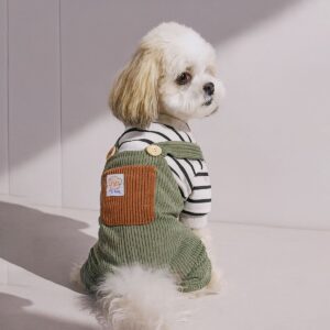PETCIRCLE Dog Dungarees Four-Leg Outfit