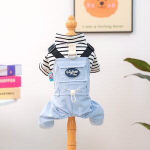 PETCIRCLE Dog Dungarees Four-Leg Outfit