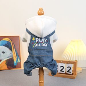 PETCIRCLE Dog Dungarees Four-Leg Outfit