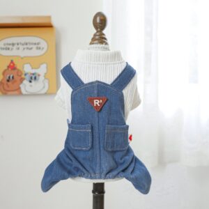 PETCIRCLE Dog Dungarees Four-Leg Outfit