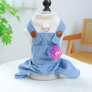 PETCIRCLE Dog Dungarees Four-Leg Outfit