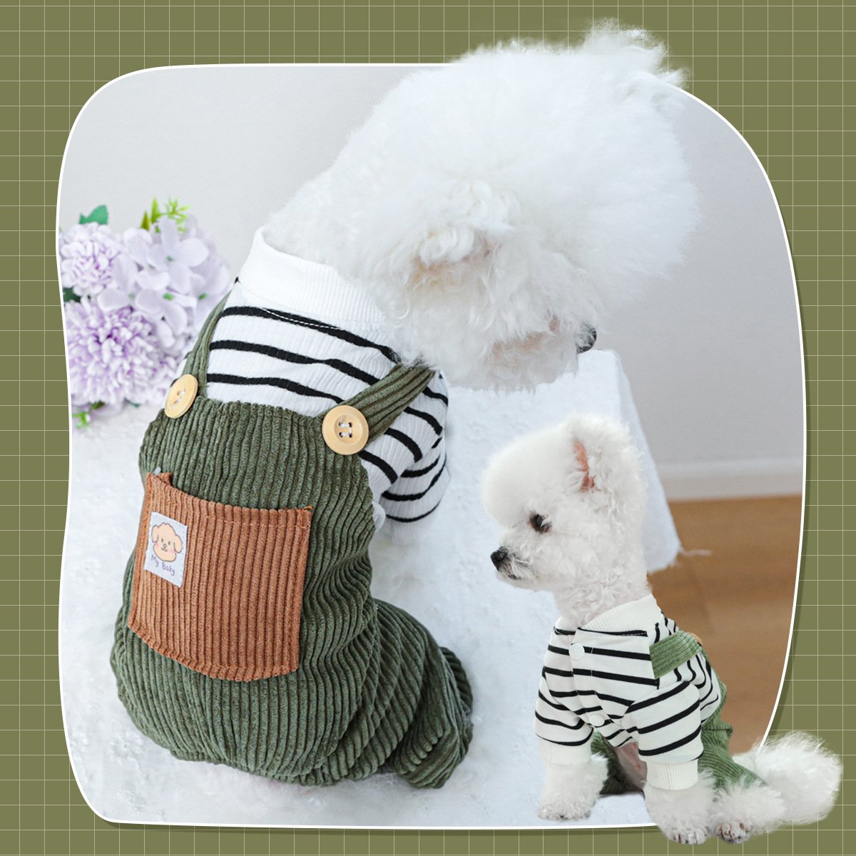 Product Name: PETCIRCLE Dog Dungarees Four-Leg Outfit
