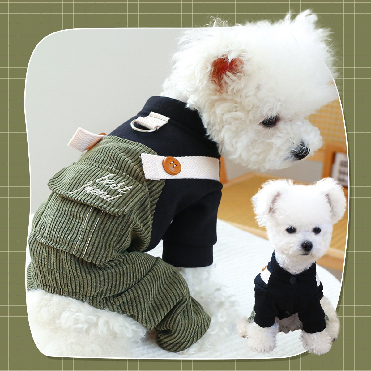 Product Name: PETCIRCLE Dog Dungarees Four-Leg Outfit