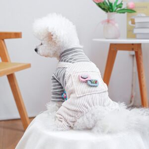 PETCIRCLE Dog Dungarees Four-Leg Outfit